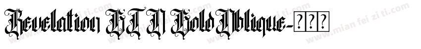 Revelation BTN BoldOblique字体转换